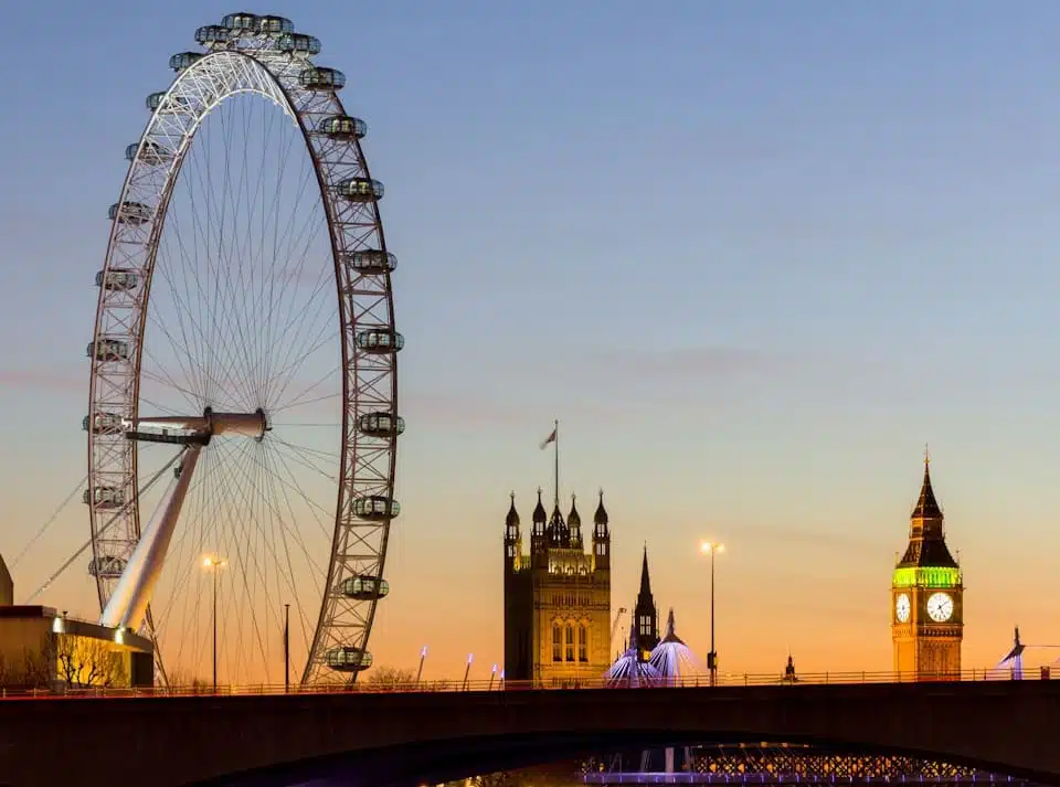 atração turística do olho de londres ()